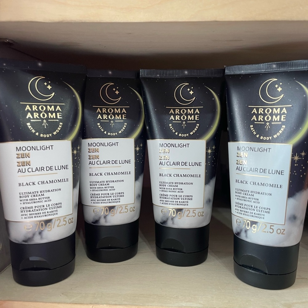 4 Bath & Body Works Aroma Arôme Moonlight Zen Body lotion